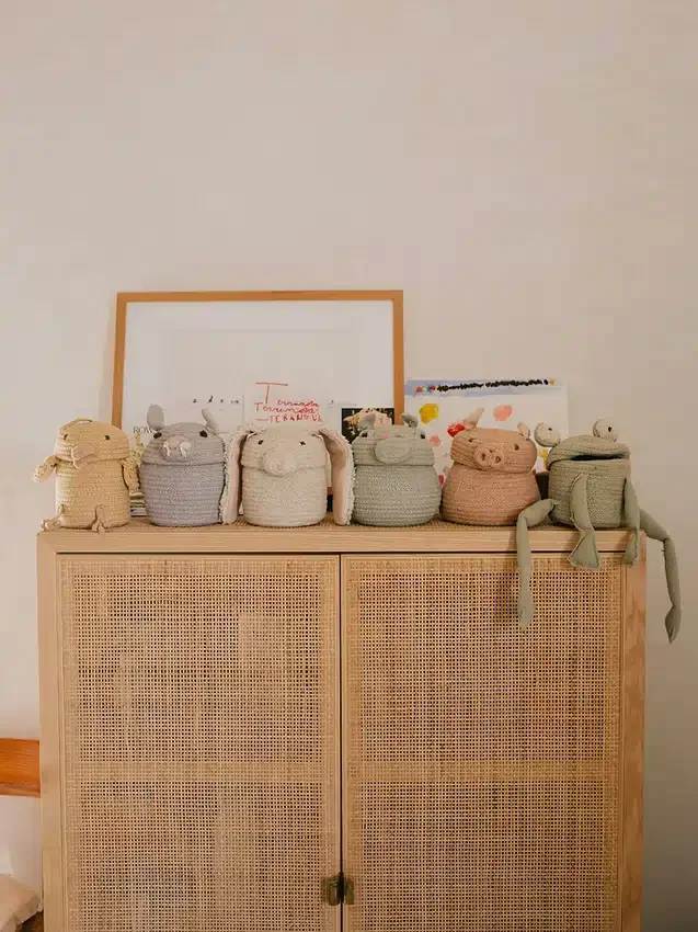 Lorena Canals Set van 2 minimandjes Fred en Henry