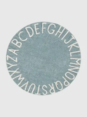 Lorena Canals wasbaar vloerkleed Abc Natural Vintage Blue