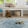 Lorena Canals wasbaar vloerkleed Abc Natural Vintage Blue