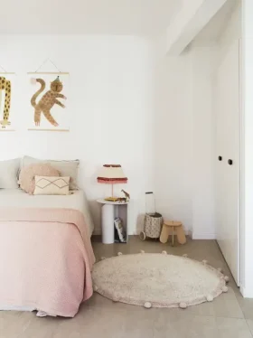 Lorena Canals wasbaar vloerkleed Bubbly Vintage Nude