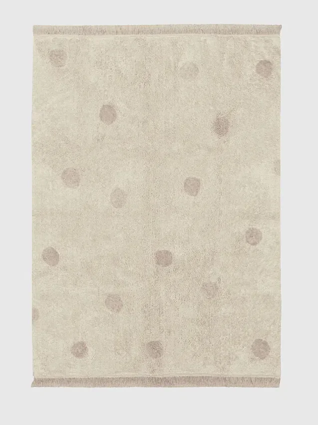 Lorena Canals wasbaar vloerkleed Hippy Dots Vintage Nude
