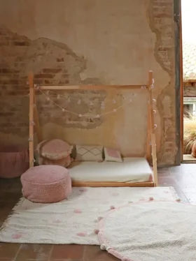 Lorena Canals wasbaar vloerkleed Hippy Dots Vintage Nude