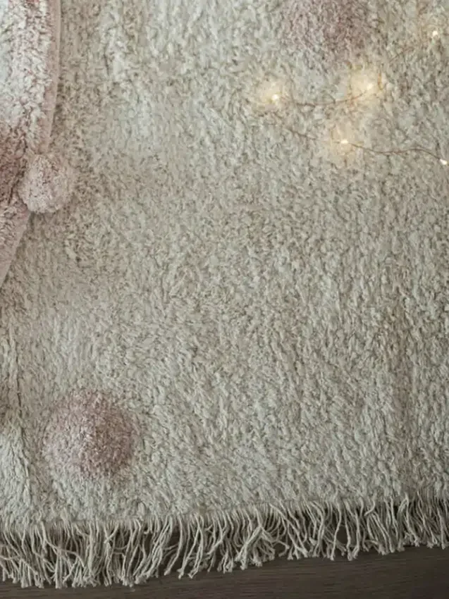 Lorena Canals wasbaar vloerkleed Hippy Dots Vintage Nude
