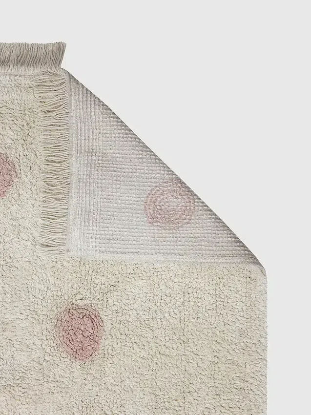 Lorena Canals wasbaar vloerkleed Hippy Dots Vintage Nude