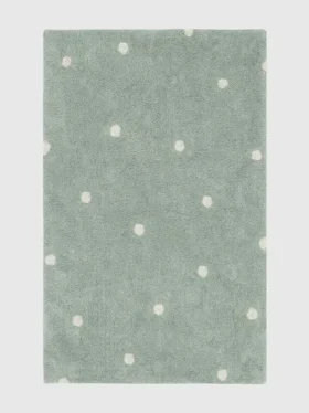 Lorena Canals wasbaar vloerkleed Mini Dot  Blue Sage