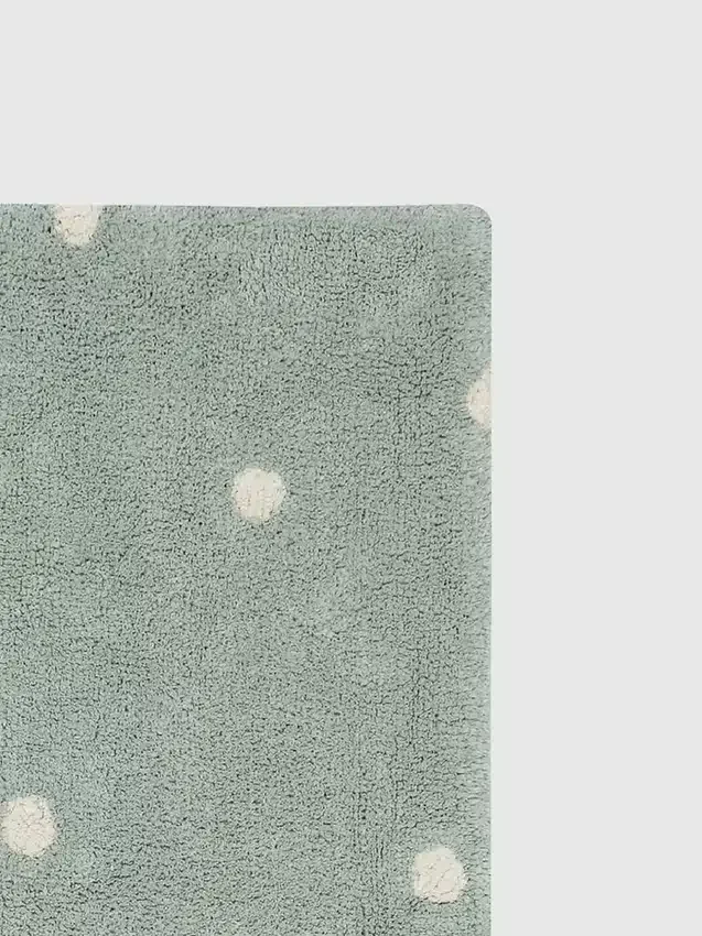 Lorena Canals wasbaar vloerkleed Mini Dot Blue Sage