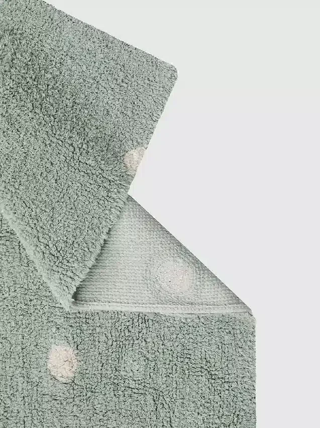 Lorena Canals wasbaar vloerkleed Mini Dot Blue Sage