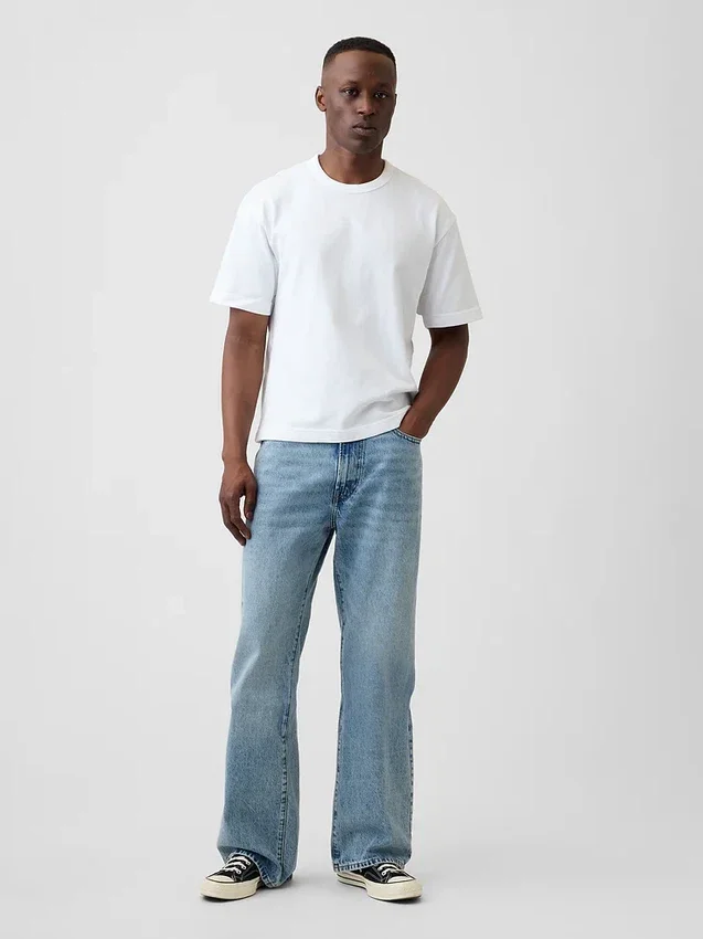 Loszittende bootcut-Jeans