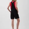 Loszittende denim shortalls