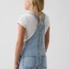 Loszittende denim shortalls voor kinderen
