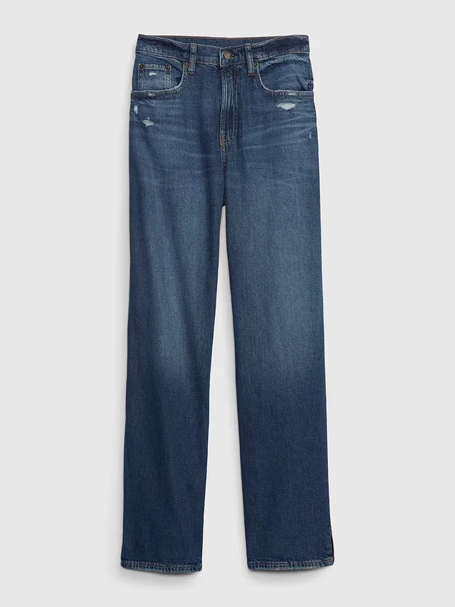 Loszittende jeans in jaren '90-stijl