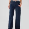 Loszittende jeans uit de jaren ’90 met middelhoge taille