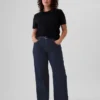 Loszittende jeans uit de jaren ’90 met middelhoge taille