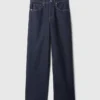 Loszittende jeans uit de jaren ’90 met middelhoge taille