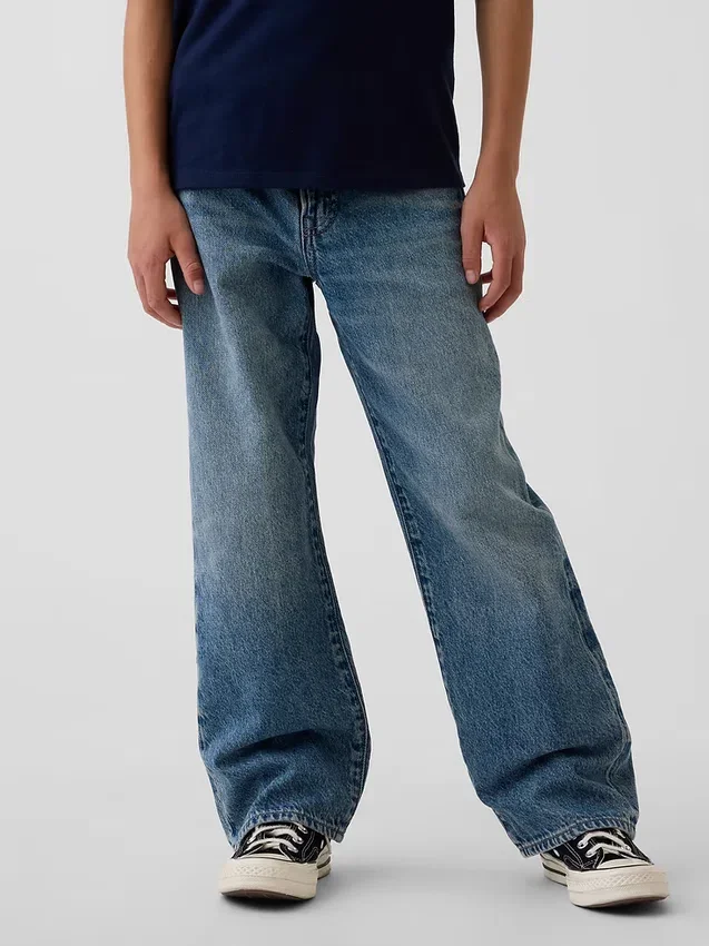 Loszittende jeans voor kinderen in jaren '90-stijl