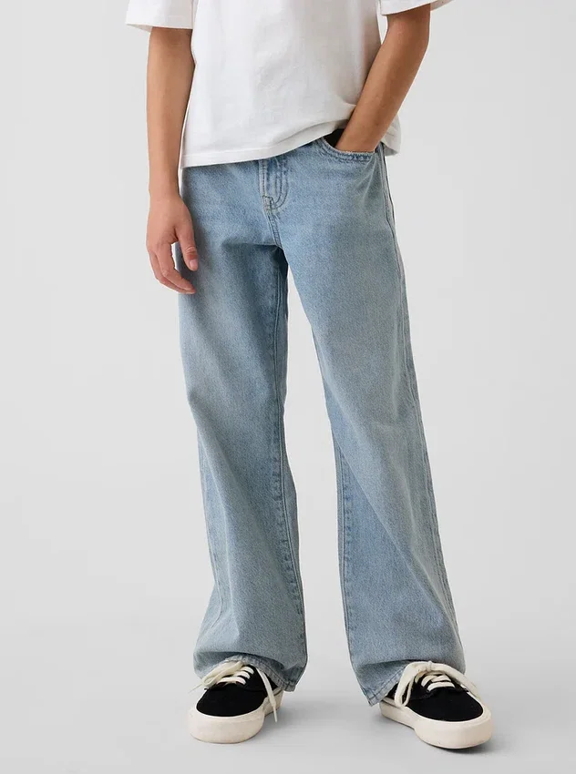 Loszittende jeans voor kinderen in jaren '90-stijl