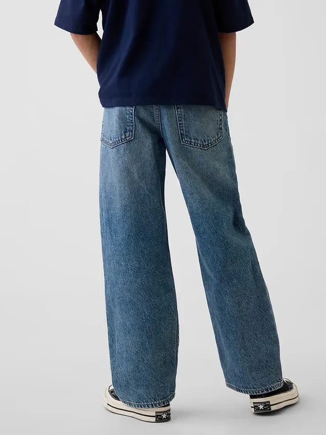 Loszittende jeans voor kinderen in jaren '90-stijl
