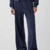 Loszittende joggingbroek met middelhoge taille van Vintagesoft-frottee
