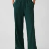 Loszittende joggingbroek met middelhoge taille van Vintagesoft-frottee