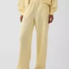 Loszittende joggingbroek met middelhoge taille van Vintagesoft-frottee