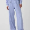 Loszittende joggingbroek met middelhoge taille van Vintagesoft-frottee