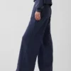 Loszittende joggingbroek met middelhoge taille van Vintagesoft-frottee