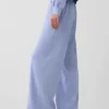 Loszittende joggingbroek met middelhoge taille van Vintagesoft-frottee