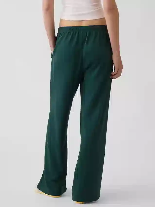 Loszittende joggingbroek met middelhoge taille van Vintagesoft-frottee