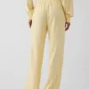 Loszittende joggingbroek met middelhoge taille van Vintagesoft-frottee