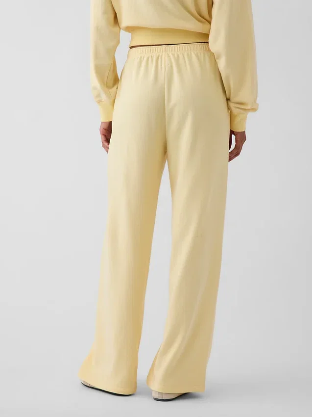 Loszittende joggingbroek met middelhoge taille van Vintagesoft-frottee