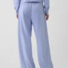 Loszittende joggingbroek met middelhoge taille van Vintagesoft-frottee