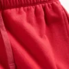 Loszittende joggingbroek met middelhoge taille van Vintagesoft-frottee