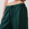 Loszittende joggingbroek met middelhoge taille van Vintagesoft-frottee