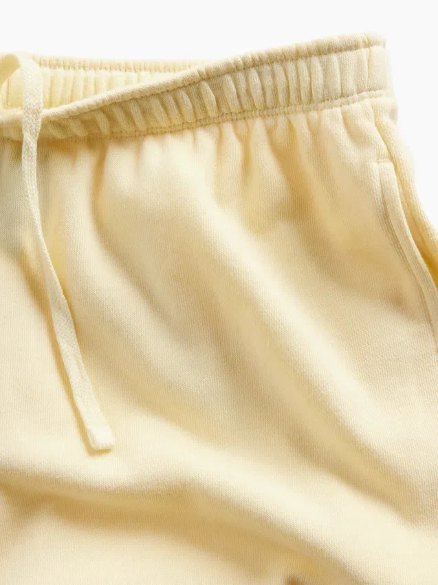 Loszittende joggingbroek met middelhoge taille van Vintagesoft-frottee