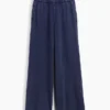 Loszittende joggingbroek met middelhoge taille van Vintagesoft-frottee