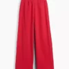 Loszittende joggingbroek met middelhoge taille van Vintagesoft-frottee