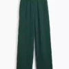 Loszittende joggingbroek met middelhoge taille van Vintagesoft-frottee