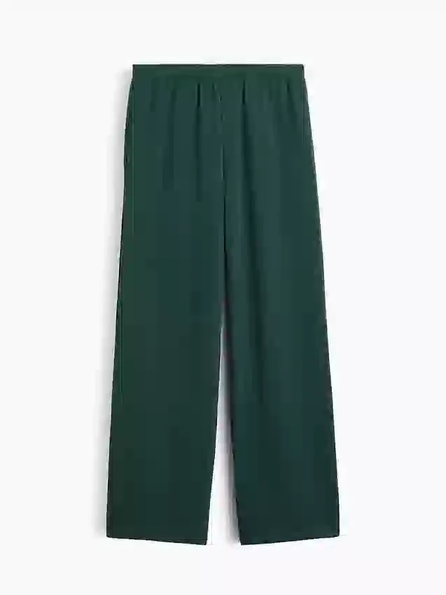 Loszittende joggingbroek met middelhoge taille van Vintagesoft-frottee