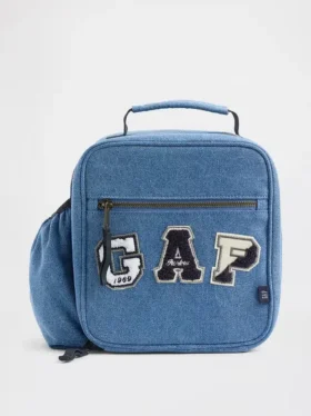 Lunchzak voor kinderen van denim met logo