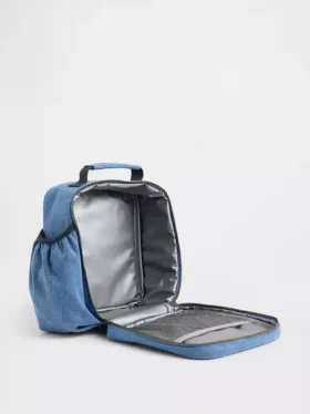 Lunchzak voor kinderen van denim met logo