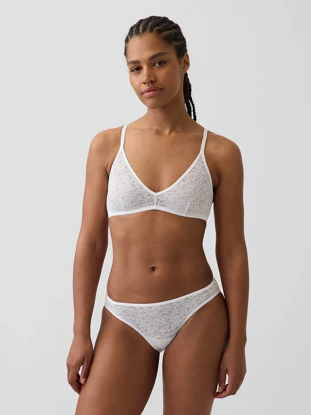 Madesoft kanten plunge-bralette