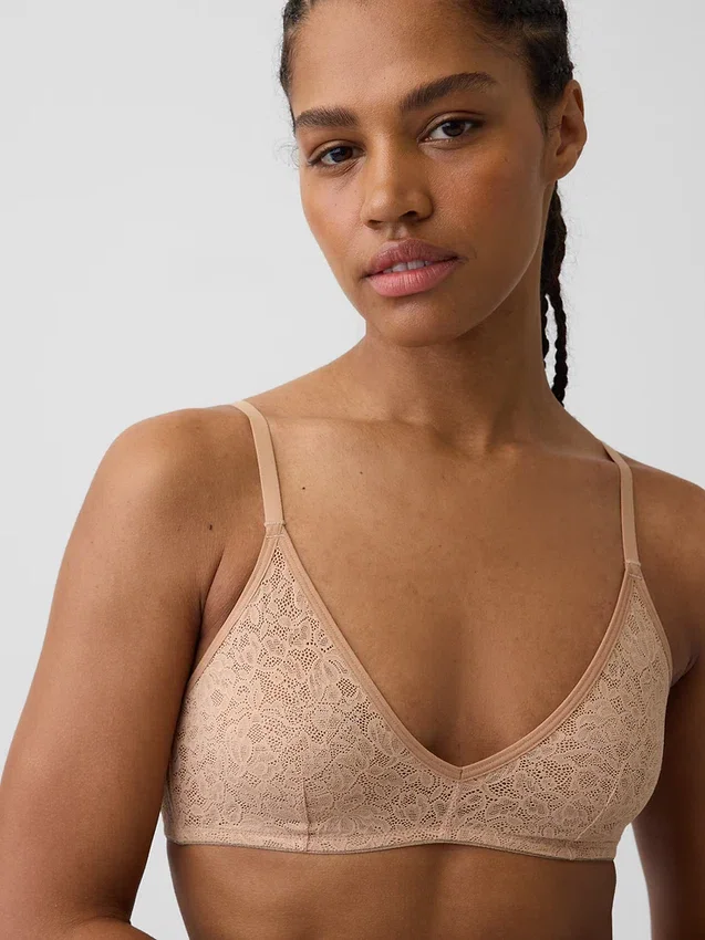 Madesoft kanten plunge-bralette