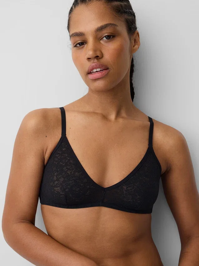 Madesoft kanten plunge-bralette