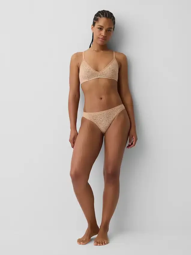 Madesoft kanten plunge-bralette