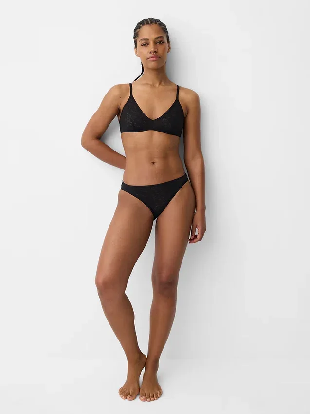 Madesoft kanten plunge-bralette