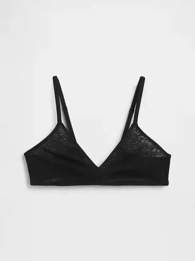 Madesoft kanten plunge-bralette