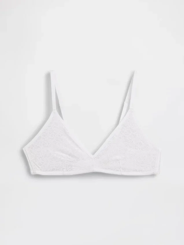 Madesoft kanten plunge-bralette