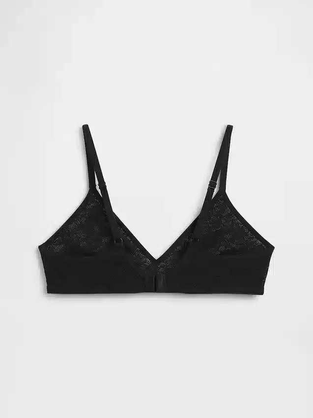 Madesoft kanten plunge-bralette