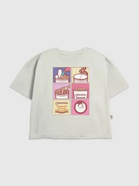 Maruchan-noedelraster-T-shirt voor kinderen