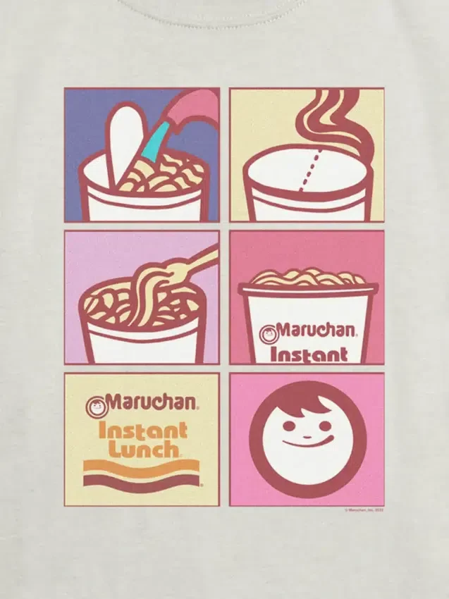 Maruchan-noedelraster-T-shirt voor kinderen